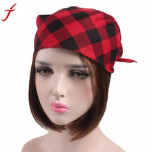 Load image into Gallery viewer, 2017 Women Men Plaid Bandanas Head Wrap Turban Hair Spring,Summer Cotton Accessories Headband