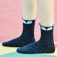 Load image into Gallery viewer, 1Pair Funny Socks Women Cute Little Animal Fox Printed Lady Socks harajuku designer fashion street In The Tube Socks For Autumn