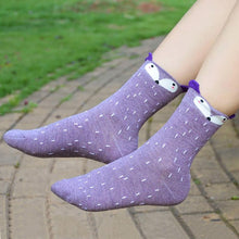 Load image into Gallery viewer, 1Pair Funny Socks Women Cute Little Animal Fox Printed Lady Socks harajuku designer fashion street In The Tube Socks For Autumn