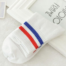 Load image into Gallery viewer, Feitong Creative Lover's Socks Women Men Hip Hop Unisex Harajuku Stripe Cotton Skateboard Sock Comfortable Patchwork Socks