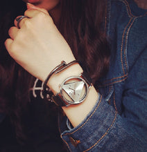 Load image into Gallery viewer, Fashion Triangle Transparent Watch Women'S Leather Watches Ladies Watch