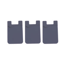 Load image into Gallery viewer, 3pcs Cell Phone Card Holder Wallet Ultra-slim Self Adhesive Silicone Stick-on Credit Card Id Wallet Case Pouch Sleeve Pocket for Smartphones