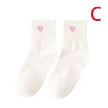 Load image into Gallery viewer, 1Pair Women Winter Middle Tube Socks Cotton Sports Socks Love Socks