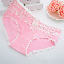 Load image into Gallery viewer, New fashion women Lady's panties cotton lace butterfly knot  panties