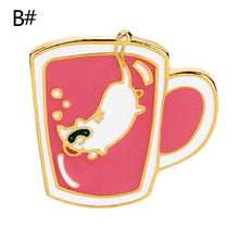 Load image into Gallery viewer, Personality Cups Shape Enamel Brooch Collar Pin Denim Jacket Hat Bag Decoration