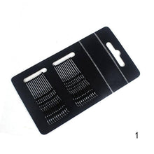 Load image into Gallery viewer, 24pcs/box Women Grils Lot Black Metal Waved Hair Bobby Clip Salon Pin Grip Hairpin Barrette