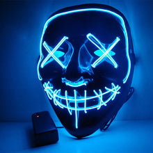 Load image into Gallery viewer, Halloween Mask LED Light Up Party Masks The Purge Election Year Great Funny Masks Festival Cosplay Costume Supplies Glow In Dark