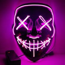 Load image into Gallery viewer, Halloween Mask LED Light Up Party Masks The Purge Election Year Great Funny Masks Festival Cosplay Costume Supplies Glow In Dark