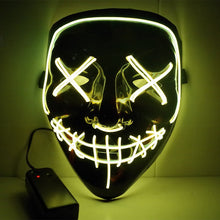 Load image into Gallery viewer, Halloween Mask LED Light Up Party Masks The Purge Election Year Great Funny Masks Festival Cosplay Costume Supplies Glow In Dark