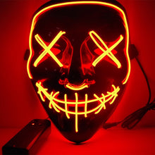 Load image into Gallery viewer, Halloween Mask LED Light Up Party Masks The Purge Election Year Great Funny Masks Festival Cosplay Costume Supplies Glow In Dark