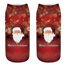 Load image into Gallery viewer, Unisex Men Women Christmas Prints Casual Non Slip Short Liner Ultimate Ankle Socks