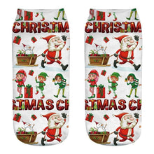 Load image into Gallery viewer, Unisex Men Women Christmas Prints Casual Non Slip Short Liner Ultimate Ankle Socks