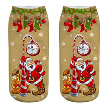 Load image into Gallery viewer, Unisex Men Women Christmas Prints Casual Non Slip Short Liner Ultimate Ankle Socks