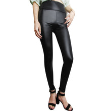 Load image into Gallery viewer, S-5XL Plus Size Leather Leggings Women High Waist Leggings Stretch Slim Black Legging Fashion PU Leather Pants Dropshipping