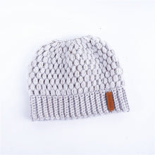 Load image into Gallery viewer, Fashion Ponytail Beanie Winter Hats For Women Crochet Cap Casual Skullies Beanies Soft Warm Caps Female Cotton Knit Ponytail Hat