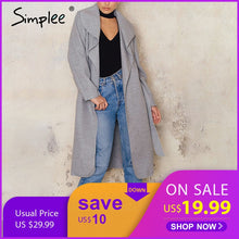 Load image into Gallery viewer, Simplee Black ruffle warm winter coat Women turndown long coat collar overcoat female Casual autumn 2016 pink outerwear