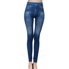 Load image into Gallery viewer, S-XXL Women Fleece Lined Winter Jegging Jeans Slim Fashion Jeggings Leggings 2 Real Pockets Woman Fitness Pants Dropshipping