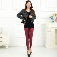 Load image into Gallery viewer, Women Pants Trousers Sexy Slim Shiny Fitness Faux Leather Legging 2019 NEW